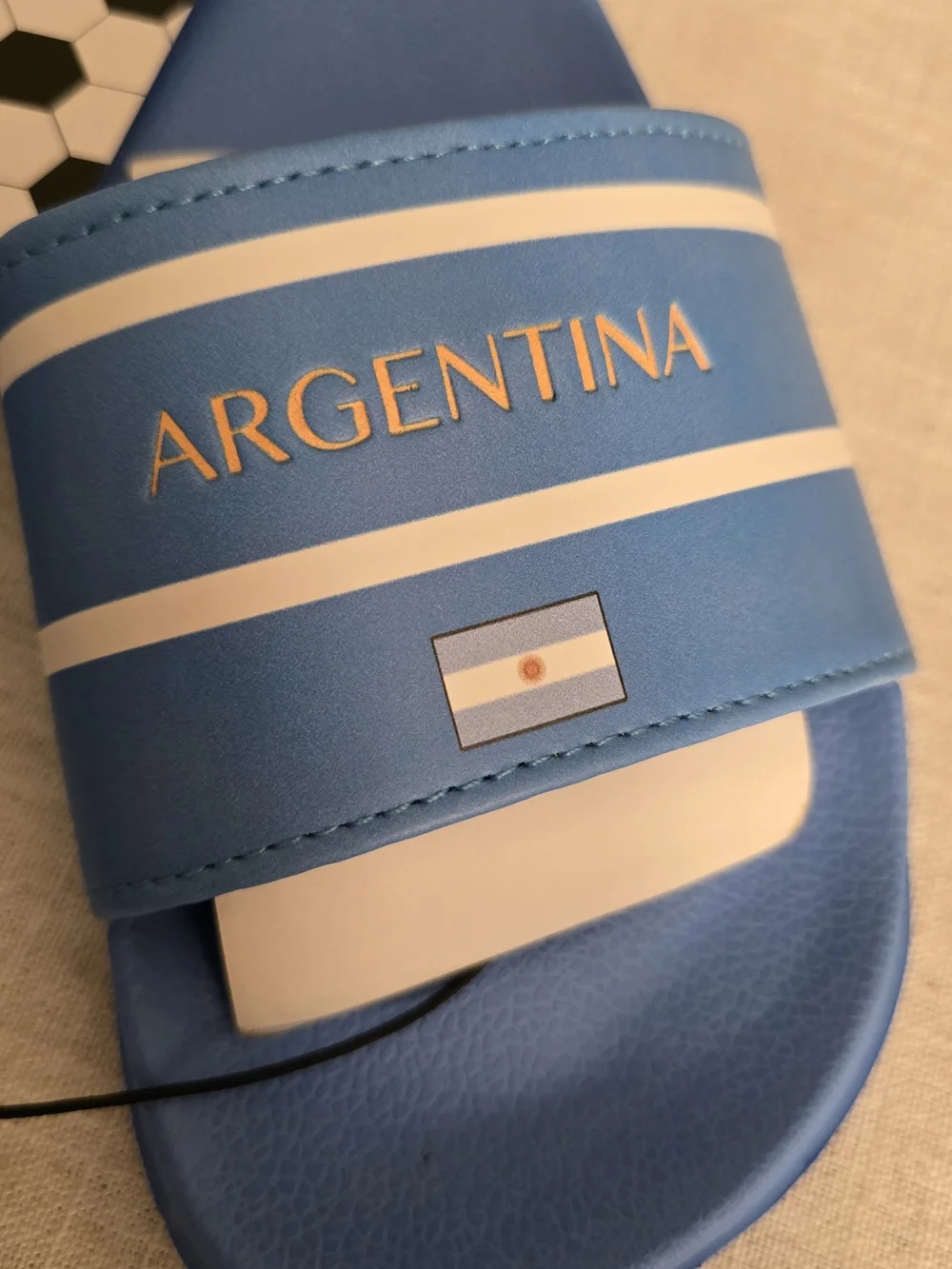 Kids Soccer Fan FIFA Slide Sandals – Argentina Size 2/3 Kid Youth